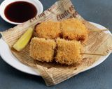 A picture of step 15 of Apple and Pork Belly Skewer Katsu.