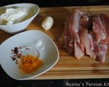 A picture of step 18 of Azerbaijani  chicken bites with fried garlic yogurt sauce.