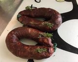 Une image de l'étape 5 de Chorizo noir de Bigorre grillé au thym frais et ail en chemise.