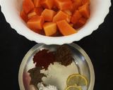 A picture of step 1 of Sweet Papaya Chaat.