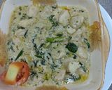 A picture of step 4 of Yogurt and mint chicken.