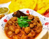 A picture of step 3 of Chole Bhature.