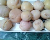 A picture of step 1 of Sago tikki chat.