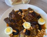 Une image de l'étape 6 de Tajine d’agneaux aux pruneaux à la marocaine.