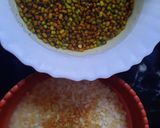A picture of step 1 of Green gram & Urad dal dosa.