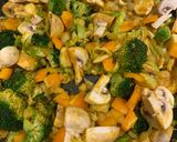 A picture of step 3 of Creamy leftover veggie curry.