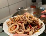 魷魚海鮮墨魚麵 在家做異國料理🦑的食譜步驟24照片