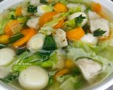 Foto langkah ke 5 dari resep Sayur Sop Telur Puyuh Bumbu Pala.