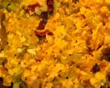A picture of step 5 of Snakegourd coconut stir fry.