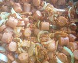 A picture of step 2 of Sausage with Longaniza and Bacon à la Mario.