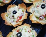 A picture of step 8 of Cheesy Nacho Flowers.