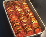 A picture of step 4 of Easy but fancy looking Ratatouille 🐀 🍆 🍅.