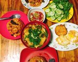 รูปขั้นตอนการทำที่ 5 ของ ข้าวผัดต้มยำกุ้ง+ไข่น้ำ+น้ำปลาพริก