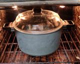 A picture of step 18 of Baked Rice, Chicken and Mushrooms (American biryani).