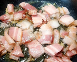 Foto del paso 1 de la receta: Trottole tricolore con bacon y alcachofas a la crema