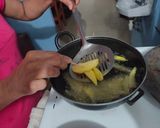A picture of step 2 of Restaurant style French fries- 4 varieties.
