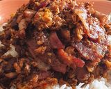 รูปขั้นตอนการทำที่ 4 ของ เบคอนพริกแกงผัดไข่