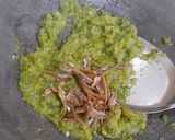 Foto langkah ke 5 dari resep SAMBAL HIJAU TERI — PEDAS, GURIH, SEGAR, NAMPOL! By : Jesslyn Orlane.
