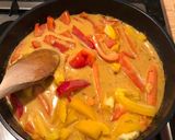 A picture of step 4 of Valentines Veggie Thai Red Curry.