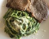 Foto del paso 5 de la receta: Fetuccines al pesto con bistec