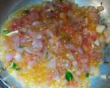 A picture of step 1 of Paneer bhurji with chapati.