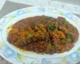 A picture of step 8 of Chatpata Chicken leg masala.
