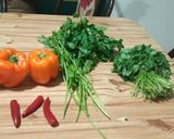 Foto del paso 1 de la receta: Carne al horno con papas y batatas con salsa schug