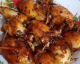 Foto langkah ke 5 dari resep Asem Manis Cumi Isi Tahu Telur.