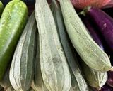 Hình bước làm 1 của món Mướp Khía Xào Nấm Bào Ngư Chay