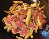 A picture of step 2 of California Farm Ginger Pork Stirfry.