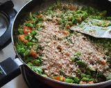 A picture of step 6 of French beens with peanuts crushed bhaji.