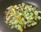 A picture of step 7 of Colorful Vegetable Katsu Donburi.