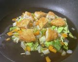 A picture of step 9 of Colorful Vegetable Katsu Donburi.