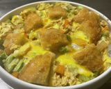 A picture of step 11 of Colorful Vegetable Katsu Donburi.