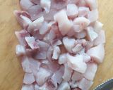 A picture of step 6 of Busiate with Swordfish, Eggplant, and Mint.