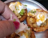 A picture of step 7 of Sago Sweet Potato Katori Chaat.