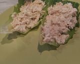 A picture of step 4 of Chicken salad romaine wraps.