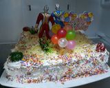 Foto langkah ke 6 dari resep Rainbow cake bday nzi.