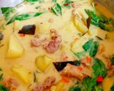รูปขั้นตอนการทำที่ 12 ของ สูตรแกงเขียวหวานเนื้อลายมันฝรั่ง
