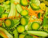Hình bước làm 4 của món Salad cá hồi sốt sữa chua dễ không tưởng