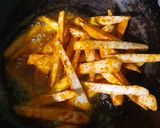 A picture of step 6 of Spicy Taro French Fries.