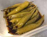Une image de l'étape 4 de Piments verts au balsamique,olive et citron.