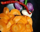 Foto langkah ke 1 dari resep Sayur Bayam wortel bening.