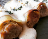 Foto del paso 11 de la receta: Canelones de pollo en salsa de turrón
