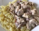Kapros-tejszínes csirkemell (tejmentes) recept fázis 3 fotója