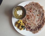 A picture of step 4 of Whole ragi uthappam.