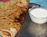 A picture of step 3 of Alo parathy.