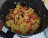 Foto del paso 3 de la receta: Guiso de lentejas rojas y espinacas al curry