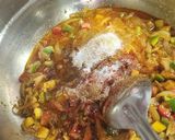 A picture of step 5 of Veg Sizzling Sweet Corn Rice.