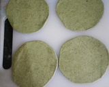 A picture of step 6 of Bathua Methi puri.